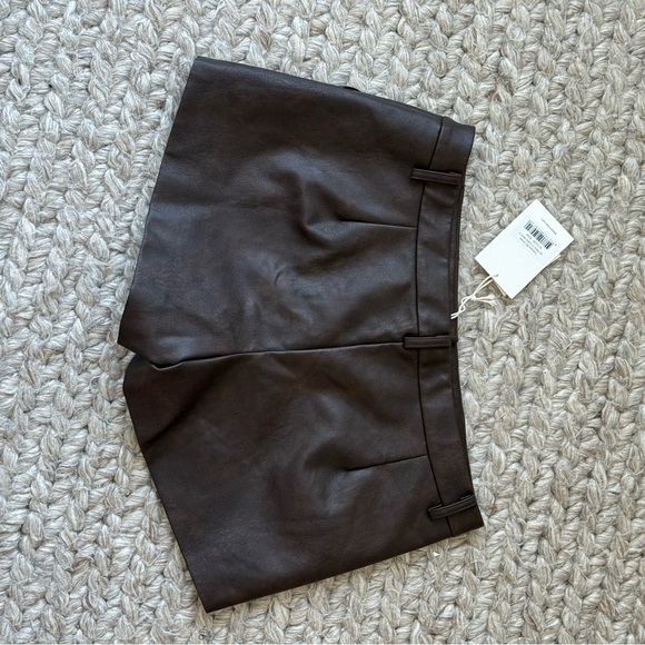 Peppermayo Dark Brown High Waist Shorts - Picture 5 of 5